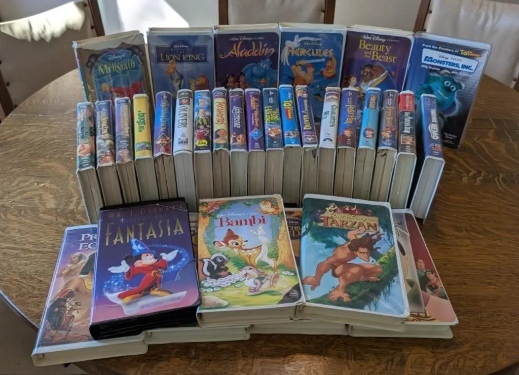 Vintage Disney VHS Tapes. Titles such as The