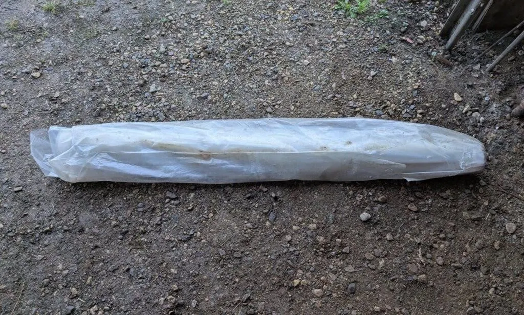 Partial Roll of Plastic Approx 54" Long