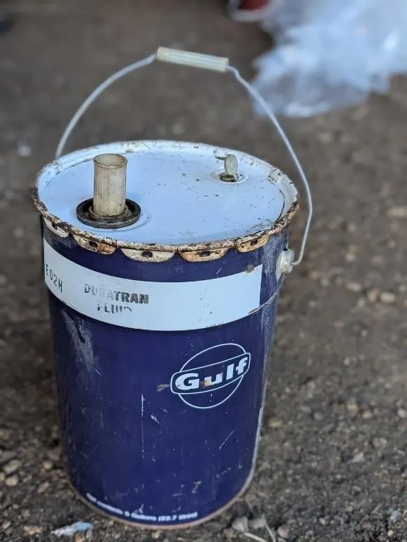 Vintage Gulf Oil 5 Gallon Pail - Empty