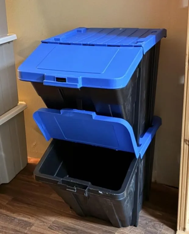 2 Stacking Storage Bins
