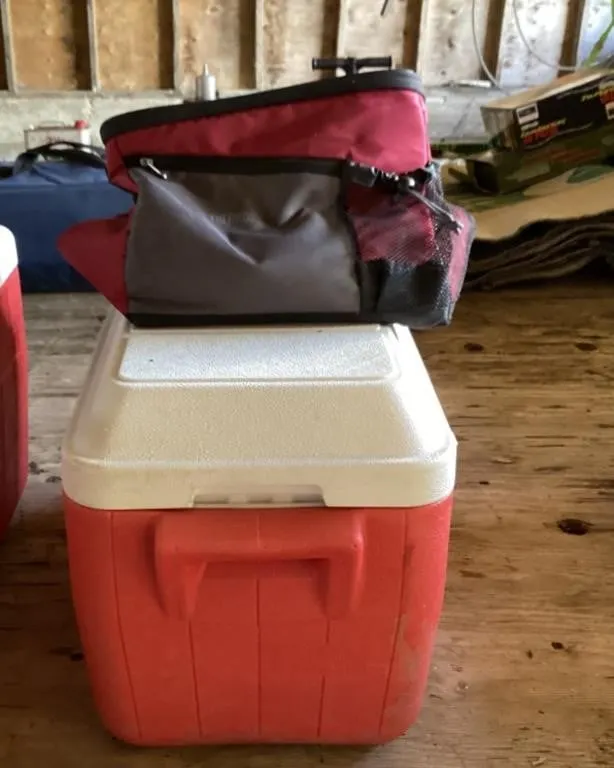 Coleman cooler and cooler pouch