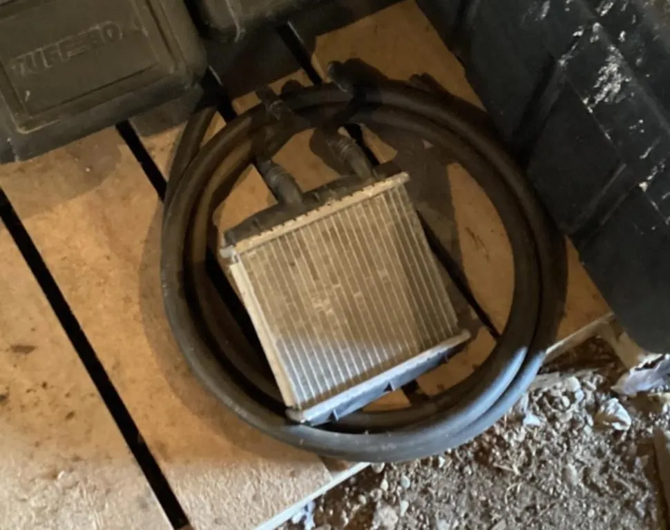 New heater core and hose from a Chev truck