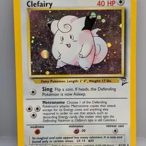 Pokemon 2000 Clefairy Holo 6 *Crease