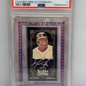 2024 Ortiz Topps A&G X Framed Mini Auto /25 PSA 9
