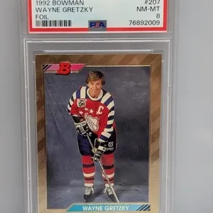 1992-1993 Bowman Foil Wayne Gretzky #207 PSA 8