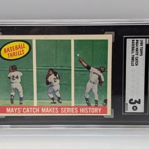 1959 Topps May�s Catch Makes Series History SGC 3