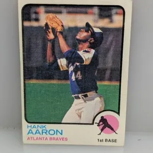 1973 TOPPS HANK AARON HOF 100 Indents/Corners