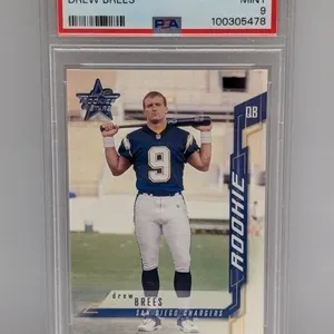 2001 Rookies & Stars Drew Brees RC 189 PSA 9