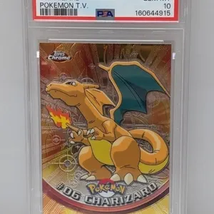 2000 Topps Chrome Pokemon TV Charizard #6 PSA 10