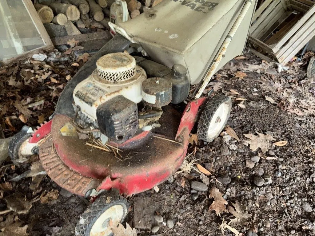 Push Mower, Fuel Cans, Bicycles, & More