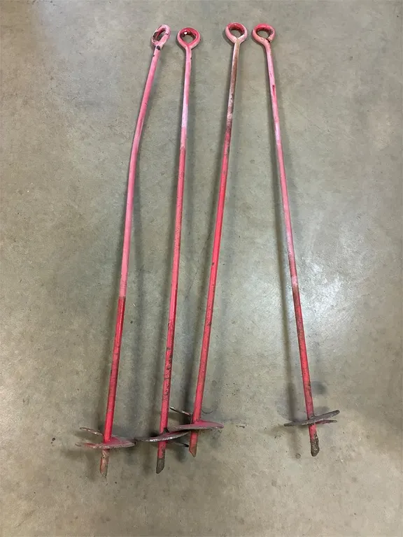 Four 4ft Bin Anchors