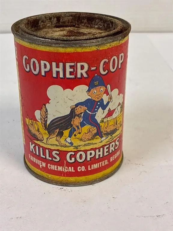 Gopher Cop tin. About 1/3 full