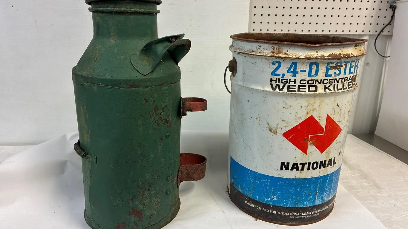 National 2.4-D pail & modified cream can?