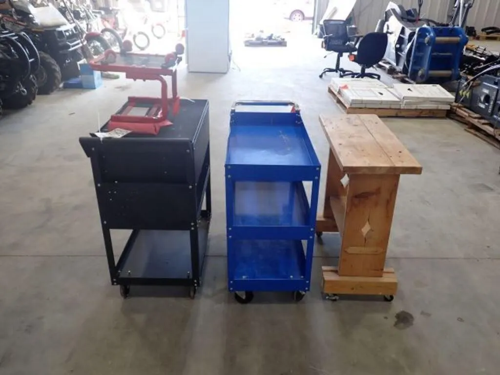 Qty Of (2) Rolling Utility Carts