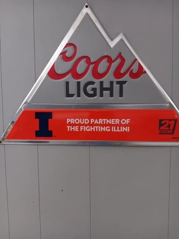 Coors light metal sign 23x15.5