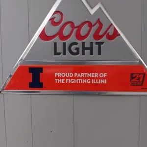 Coors  light metal sign 23x15.5