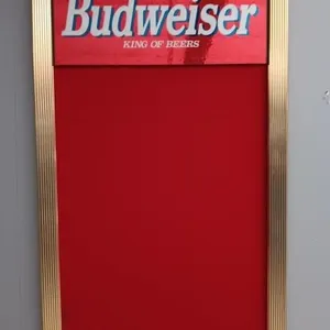 Budweiser felt board beer sign
. Measurements