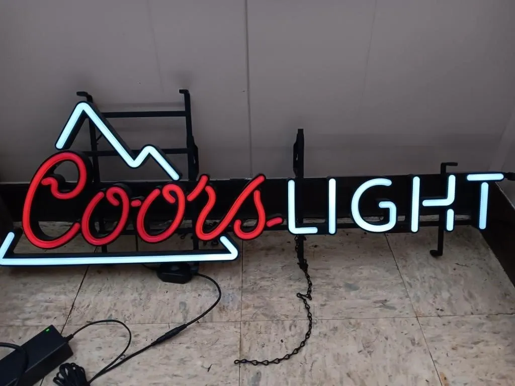 Coors Lite neon beer sign
Measurements approx