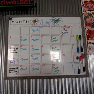 Wooden Frame White Board. Approx 29.5x24x1. Buyer