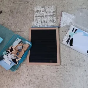 Black felt letter board 11x14, letters/symbols,