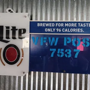 Lite beer sign board
. Measurements approx  26x15
