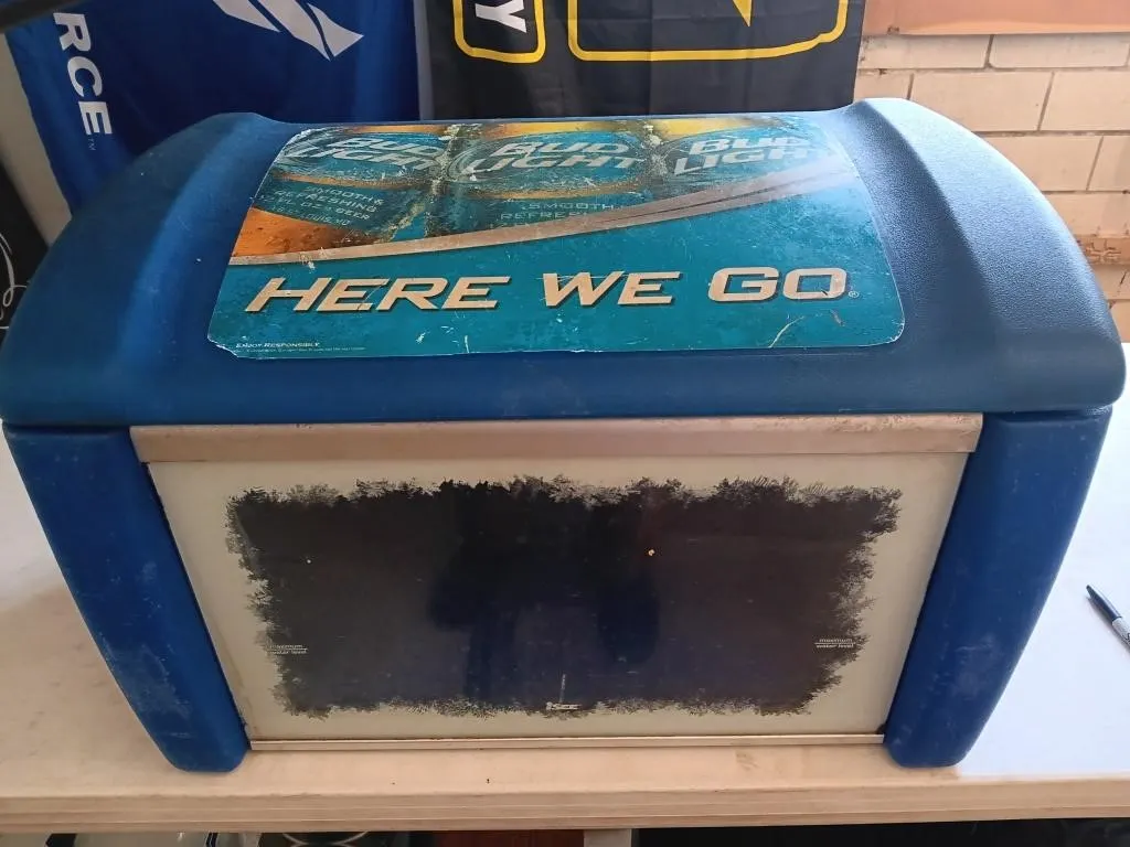 Bud Light isee cooler( with drain) (clear