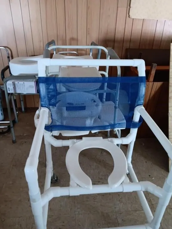 Bedside commode and risers