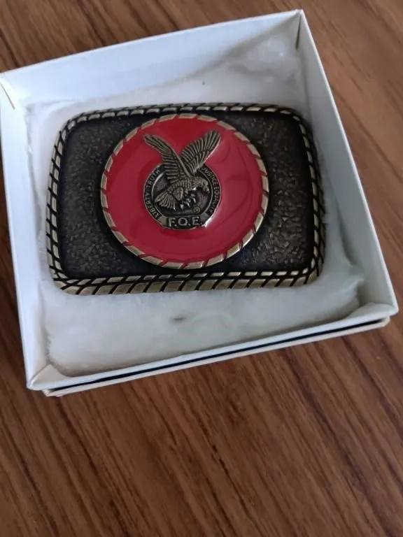 Vintage Fraternal Order of Eagles belt buckle