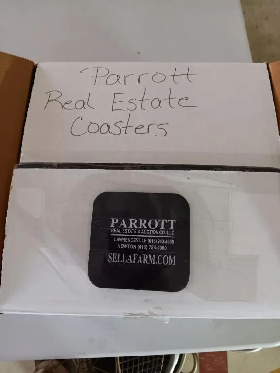 Box of Parrott Real Estate & Auction Co. Foam