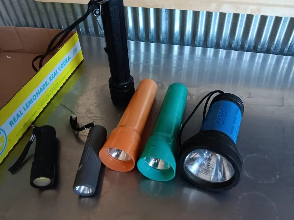 Flashlights. All Untested.