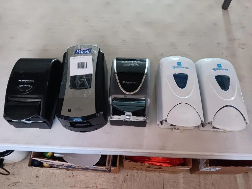Wall mount hand sanitizer units ( one