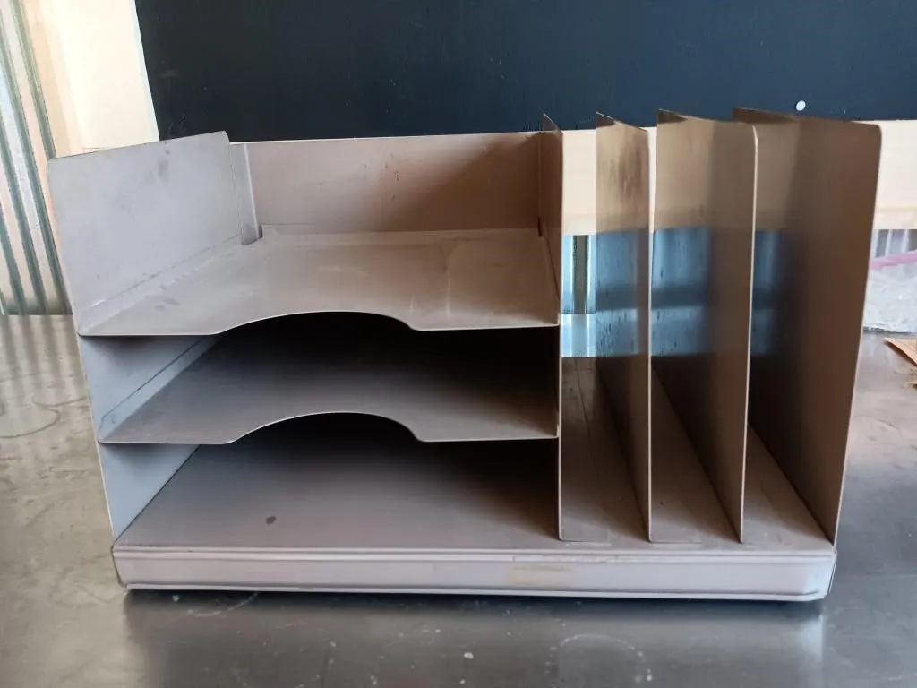 Steel file organizer. 15in. x 11in. x 9in.