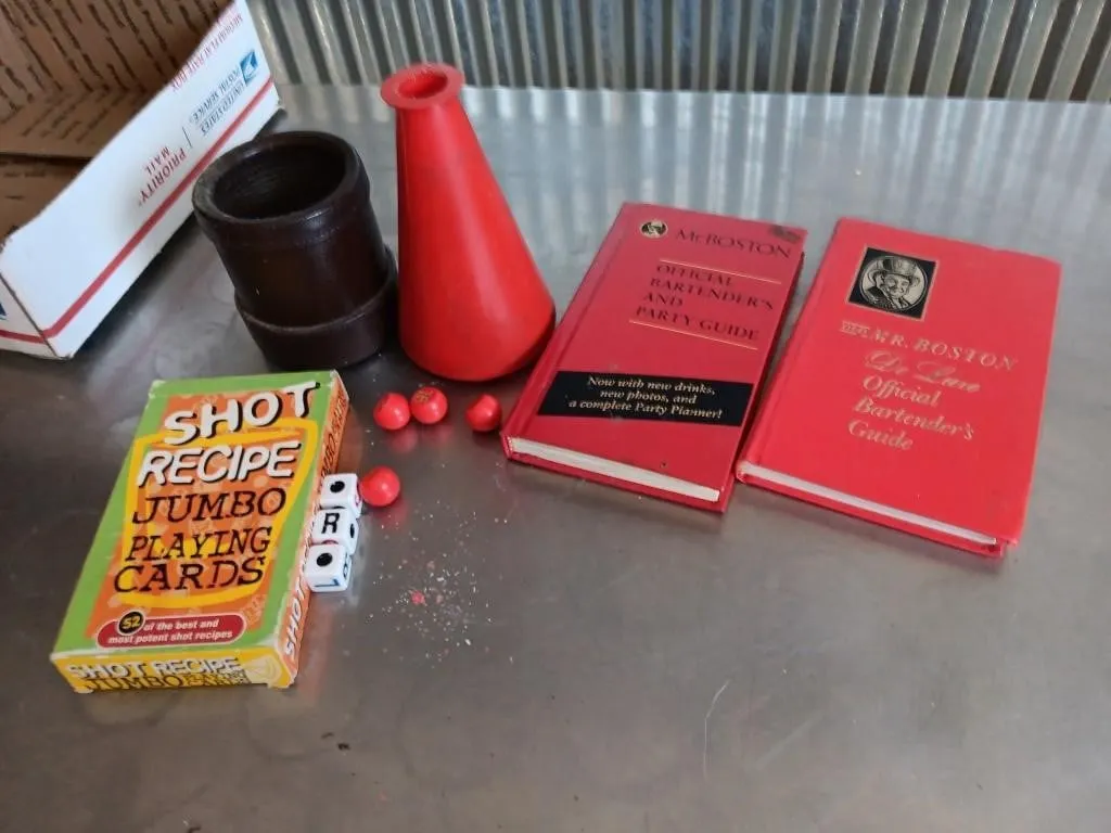 Bar Games & Bartender Guide Books.