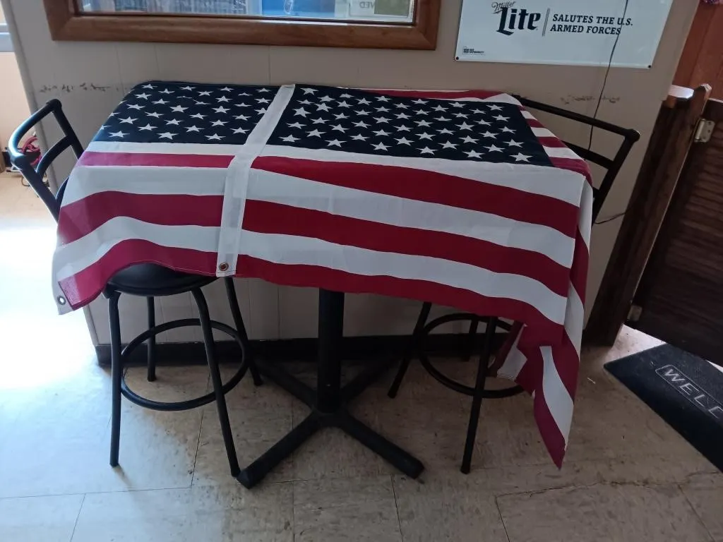 Two American Flags. Both With 50 Stars. One Is