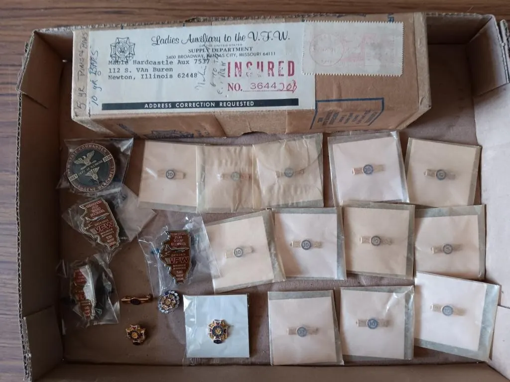 Vintage Gold Tone Milestone Pins
