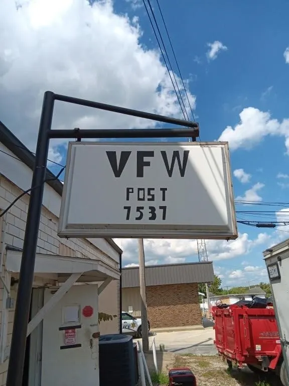 VFW Sign. Back Of Building. Unknown Size.