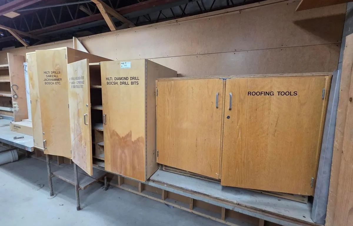 (3) Assorted Wooden Tool Storage Cabinets
UNRESERVED