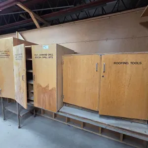 (3) Assorted Wooden Tool Storage Cabinets
 UNRESERVED