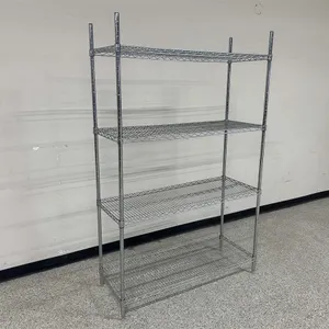 Chrome Wire Shelving Unit
 UNRESERVED