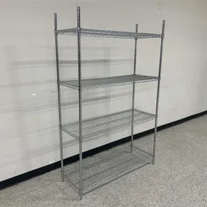 Chrome Wire Shelving Unit
 UNRESERVED