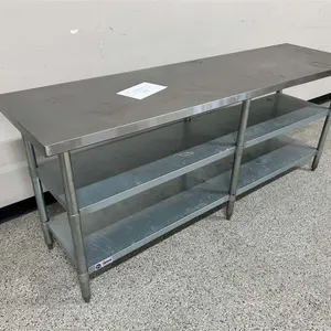 Stainless Steel 3-Shelf Work Table
 UNRESERVED