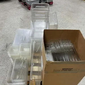 Assorted Clear Plastic Food Pans & Lids
 UNRESERVED