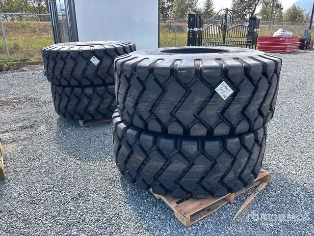 Quantity of (4) Bedrock 23.5x25 Tires (Unused)