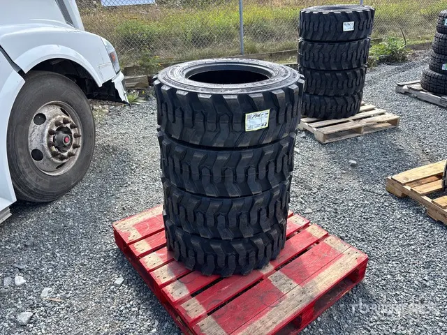 Quantity of (4) 10-16.5 Tires (Unused) - Fits Skid Steer Loader