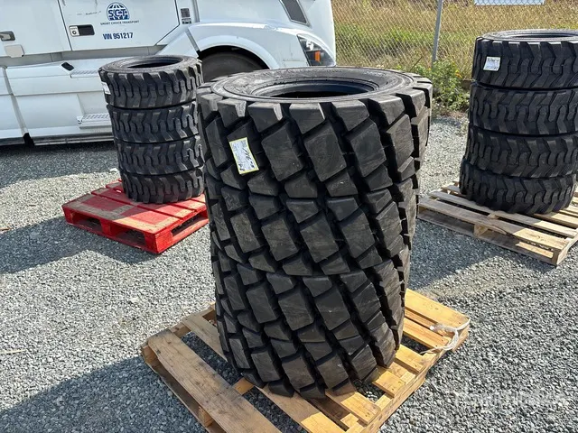 Quantity of (4) 12-16.5 Tires (Unused) - Fits Skid Steer Loader