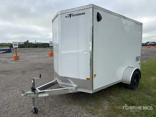 2025 Alcom C6X10S-XLT-P 10 ft S/A Enclosed Trailer