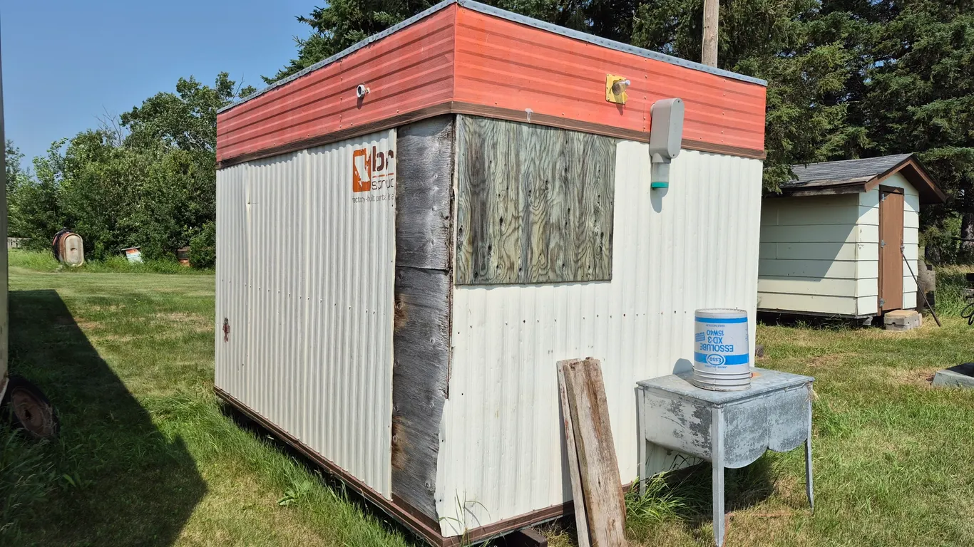8' x 11' Work Shack On Steel Skid