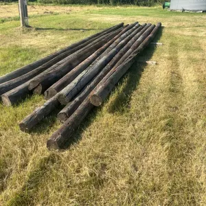 POWER POLES ON GROUND