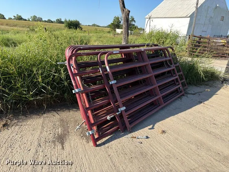 Approximately 10 livestock panels
