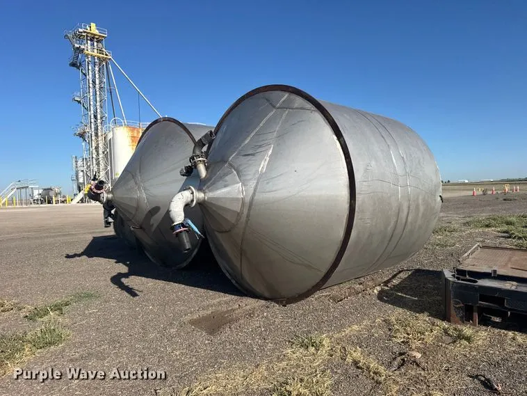 (2) stainless steel tanks